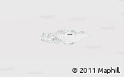 Silver Style Panoramic Map of Ameca, single color outside