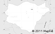 Silver Style Simple Map of Ameca
