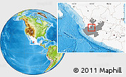 Physical Location Map of Antonio Escobedo, highlighted country, highlighted parent region