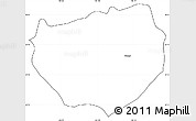 Blank Simple Map of Atengo, cropped outside