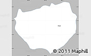 Gray Simple Map of Atengo, single color outside