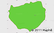 Political Simple Map of Atengo, cropped outside