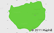 Political Simple Map of Atengo, single color outside