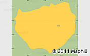 Savanna Style Simple Map of Atengo, single color outside