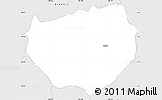 Silver Style Simple Map of Atengo
