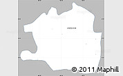 Gray Simple Map of Atotonilco El Alto, single color outside