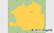 Savanna Style Simple Map of Atotonilco El Alto, single color outside