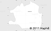 Silver Style Simple Map of Atotonilco El Alto