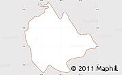 Classic Style Simple Map of Atoyac, cropped outside