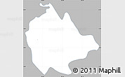 Gray Simple Map of Atoyac, single color outside