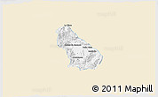 Classic Style 3D Map of Autlan de Navarro, single color outside