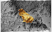Physical 3D Map of Autlan de Navarro, darken, desaturated