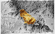 Physical 3D Map of Autlan de Navarro, desaturated