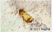 Physical 3D Map of Autlan de Navarro, lighten