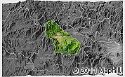 Satellite 3D Map of Autlan de Navarro, desaturated