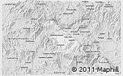 Silver Style 3D Map of Autlan de Navarro