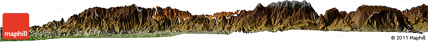 Physical Horizon Map of Autlan De Navarro, darken