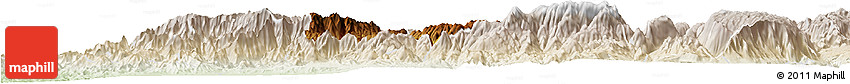 Physical Horizon Map of Autlan De Navarro, lighten