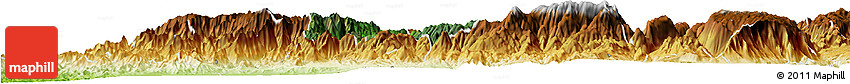 Satellite Horizon Map of Autlan De Navarro, physical outside