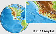 Physical Location Map of Autlan de Navarro