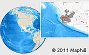 Shaded Relief Location Map of Autlan de Navarro, highlighted country, highlighted parent region