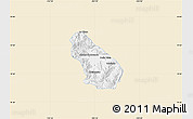 Classic Style Map of Autlan de Navarro, single color outside