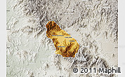 Physical Map of Autlan de Navarro, lighten, semi-desaturated