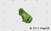 Satellite Map of Autlan de Navarro, single color outside