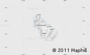 Silver Style Map of Autlan de Navarro, single color outside