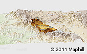 Physical Panoramic Map of Autlan de Navarro, lighten