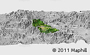 Satellite Panoramic Map of Autlan de Navarro, lighten, desaturated