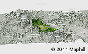 Satellite Panoramic Map of Autlan de Navarro, lighten, semi-desaturated