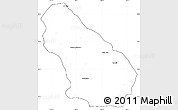 Blank Simple Map of Autlan de Navarro, cropped outside