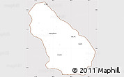 Classic Style Simple Map of Autlan de Navarro, cropped outside