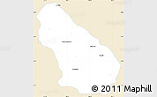 Classic Style Simple Map of Autlan de Navarro, single color outside