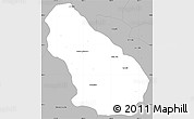 Gray Simple Map of Autlan de Navarro
