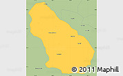 Savanna Style Simple Map of Autlan de Navarro