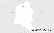Silver Style Simple Map of Ayotlan