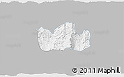 Gray 3D Map of Bolanos, single color outside