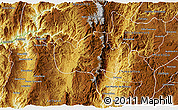 Physical 3D Map of Bolanos