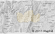 Shaded Relief 3D Map of Bolanos, desaturated