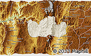 Shaded Relief 3D Map of Bolanos, physical outside