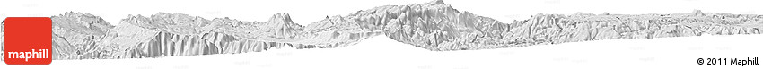 Silver Style Horizon Map of Bolanos