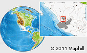Physical Location Map of Bolanos, highlighted country, highlighted parent region