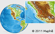 Physical Location Map of Bolanos
