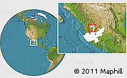 Satellite Location Map of Bolanos, highlighted parent region