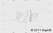 Silver Style Map of Bolanos, single color outside