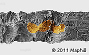 Physical Panoramic Map of Bolanos, desaturated