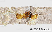 Physical Panoramic Map of Bolanos, lighten