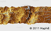 Physical Panoramic Map of Bolanos